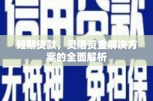 鹤城短期贷款，灵活资金解决方案的全面解析